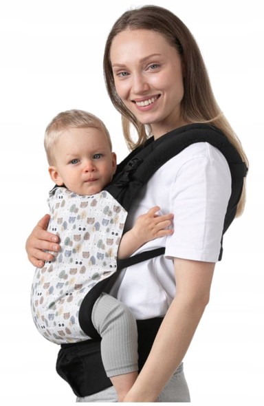 Ergonomska nosiljka za bebe DROMADER Urban, 100% pamuk, motiv panda
