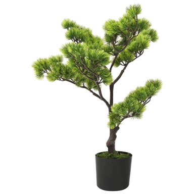 Umjetni bonsai bor s posudom, 60 cm, tamnozelena