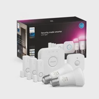 PHILIPS Hue secure početni komplet 2x e27 pametne žarulje + senzori + hue bridge