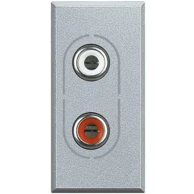 LEGRAND Audio utičnica 2×rca matix bijela hc4281