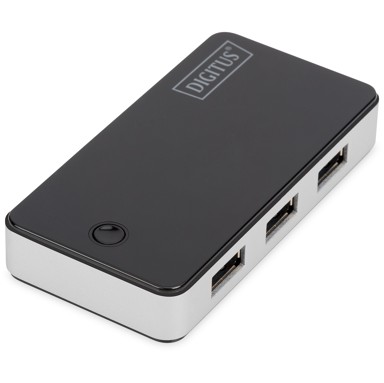 DIGITUS USB hub DA-70231, 4x USB-A 3.0, crni