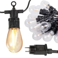 LED vrtne lampice, 15 m, vanjski lanac sa 15 toplih LED žarulja, IP44