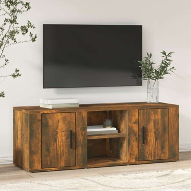 TV ormarić, 100 x 31.5 x 35 cm, drvo, dimljeni hrast