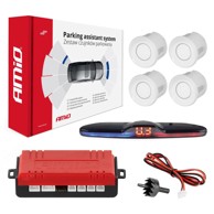 AMIO Parkirni senzori MAX LED zaslon 4 senzora, bijeli