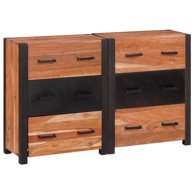 Ormarić / komoda, 3 komada, smeđa, 110x30x75 cm