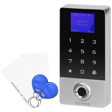 ORNO Tipkovnica sa RFID karticom, Tag reader, fingerprint, WiFI, IP68