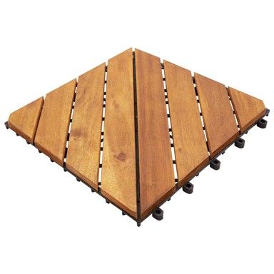 Pločice za decking 30 kom 30 x 30 cm od bagremovog drva, smeđe