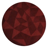 FLAIR RUGS Bordo ručno rađen vunen okrugao tepih ø 160 cm Shard Red