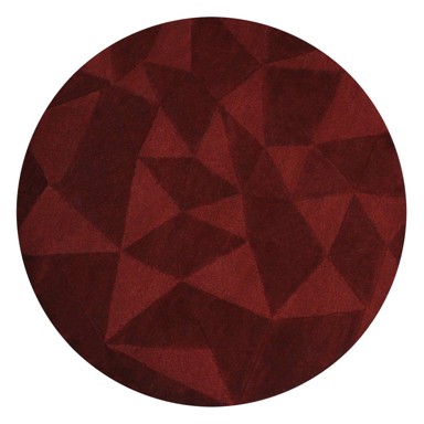 FLAIR RUGS Bordo ručno rađen vunen okrugao tepih ø 160 cm Shard Red 