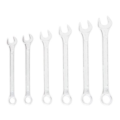 TOP TOOLS Set kombiniranih ključeva, 8–17 mm, 6 komada