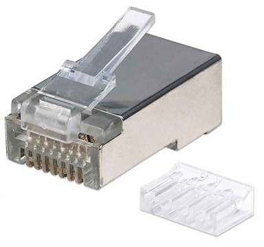 INTELLINET STP konektor CAT6 RJ45, modularni, trostruki terminal, 90 komada