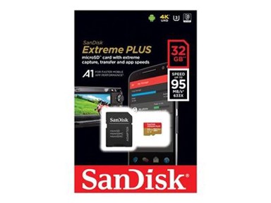 SANDISK Memorijska kartica Extreme Plus microSDXC 32 GB SDSQXBG-032G-GN6MA class 10 V30 UHS-I U3 + SD adapter + Rescue Pro Deluxe