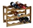 WENKO Držač za boce vina od masivnog bagrema, Fondi, 12 boca, 42x28x21 cm, prirodna boja