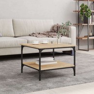 Stolić za kavu 55x55x40 cm konstruirano drvo - sonoma hrast