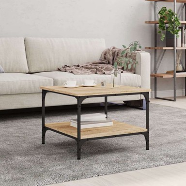Stolić za kavu 55x55x40 cm konstruirano drvo - sonoma hrast
