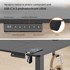 VONHAUS Električno podesiv podizni radni stol 100 x 60 cm s USB-C priključkom za punjenje, crni