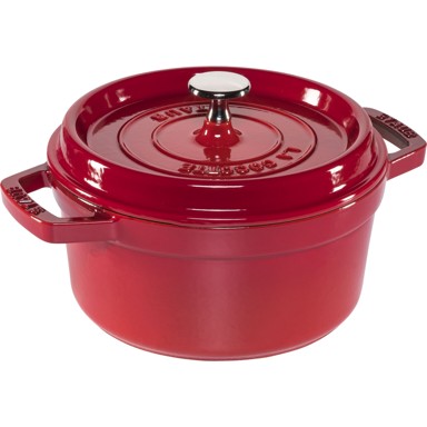 STAUB Lonac 20 cm okrugla, trešnja, lijevano željezo