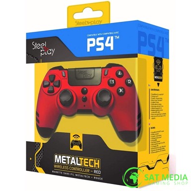 STEELPLAY Kontroler PS4 Metaltech (rubin crveni) bežični