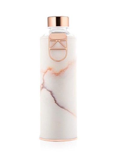 EQUA Staklena boca Mismatch Lava, navlaka od umjetne kože, BPA free, 750 ml, crvena