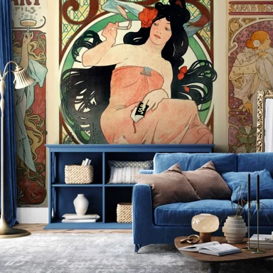 Tapeta Alphonse Mucha. Women's, 490x350 cm, samoljepljiva