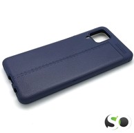 Silikonska maskica s uzorkom kože za Samsung A12 Plava