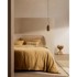 KAVE HOME Posteljina Sifinia 260x240 cm za bračni/produženi krevet od pamučnog perkala senf žuta