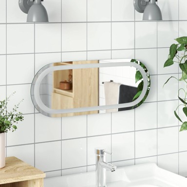 LED Kupaonsko ogledalo 50 × 20 cm, prozirno
