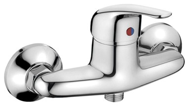 SAPHO HOFFER Miješalica za tuš, zidna, 177 x 130 mm, mjed, krom