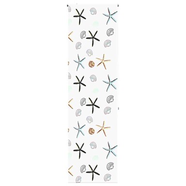 Rolo zavjesa za tuš, 70x240 cm, školjke