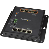 STARTECH Mrežni preklopnik IES81GPOEW, 8 x Gigabit Ethernet PoE, upravljani L2, crni