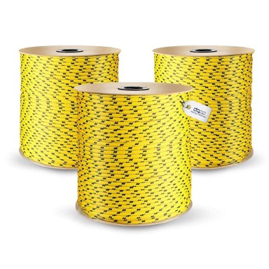 Polipropilensko uže, 12 mm, 20 m, nosivost do 1415 kg, žuto