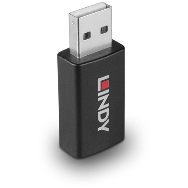 LINDY Adapter USB-A, crni