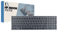 HP Tipkovnica za ZBook 15 G5 15 G6 17 G5 17 G6, QWERTY US, s pozadinskim osvjetljenjem
