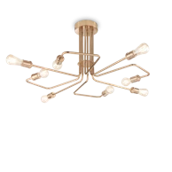 IDEAL LUX Stropna svjetiljka Triumph ID160313, PL8, E27, žuta