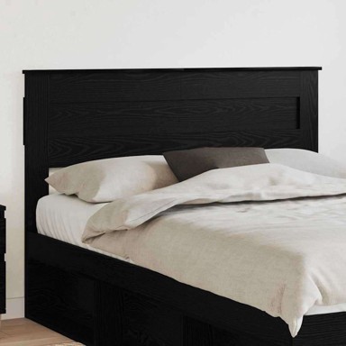 Uzglavlje za krevet 140 cm hrast, crno