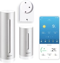 NETATMO Pametna vremenska stanica s nosačem, Wi-Fi, unutarnji i vanjski senzor