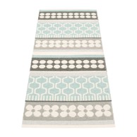 PAPPELINA Unutarnja i vanjska staza Asta 70x180 cm, siva/tirkizna