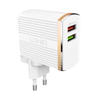 LDNIO Punjač Komplet adapter A2502Q, 220v, 2x USB, 1x QC 3.0, lightning kabel