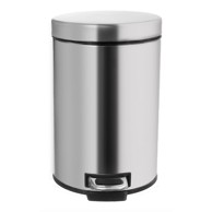 ORION Kanta za smeće od nehrđajućeg čelika s pedalom u sjajno srebrnoj boji 3 l 