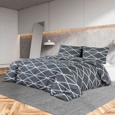 Zaštitna navlaka za krevet sivi 135 x 200 cm pamučni