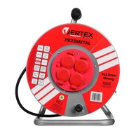 VERTEX Produžni kabel metalni, crna