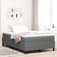 Krevet s uzglavljem 120x200 cm, kord, svjetlosiva