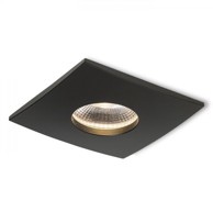 RENDL Stropna lampa, Waterboy SQ, mat crna, 230V, LED, 10W, 40°, IP65, 3000K, mat crna