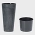 Cvjetnjak TUBUS SLIM BETON, 30 cm, antracit