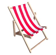 Dječja drvena ležaljka za plažu, crvena 2019YZ01