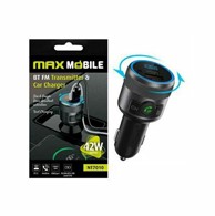 MAXMOBILE MP3 Auto FM transmiter NT7010, Bluetooth, 12/24 V, USB, USB-C, PD 24W