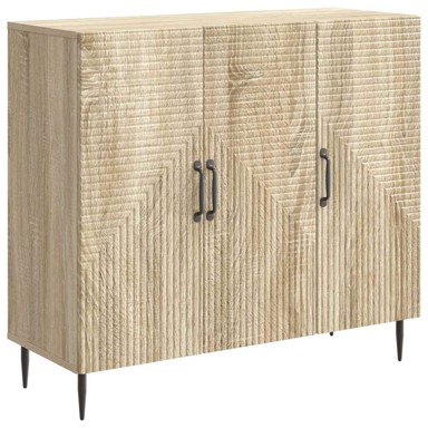 Krevet, 89 x 34,5 x 80 cm, konstruirano drvo, hrast sonoma