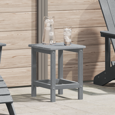 Pomoćna stolica od HDPE-a 38×38×45 cm, svijetlo siva