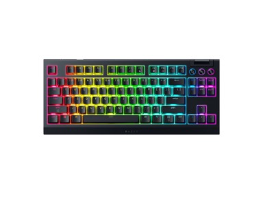 RAZER Tipkovnica BlackWidow V4 Tenkeyless HyperSpeed Rumena stikala US SLO, crna