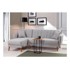 BALCAB HOME Svijetlo siva sklopiva kutna garnitura (s lijevim kutom) Aqua, 225x150x85 cm